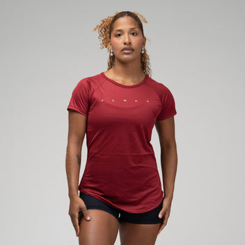 Camiseta Feminina Dry Fit Space Horizon Vermelho Biking
