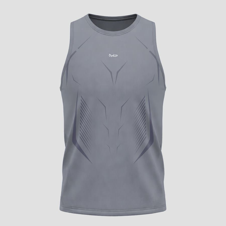Regata Apex Dry Tank Cinza - Sem Costura