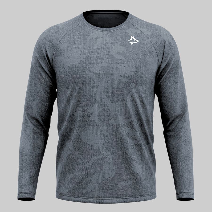 Camisa Manga Longa Apex Dry New Lupus Cinza - Sem Costura