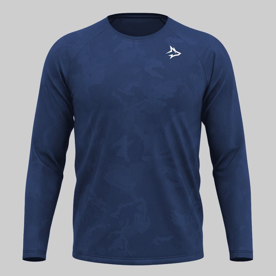 Camisa Manga Longa Apex Dry New Lupus Marinho - Sem Costura