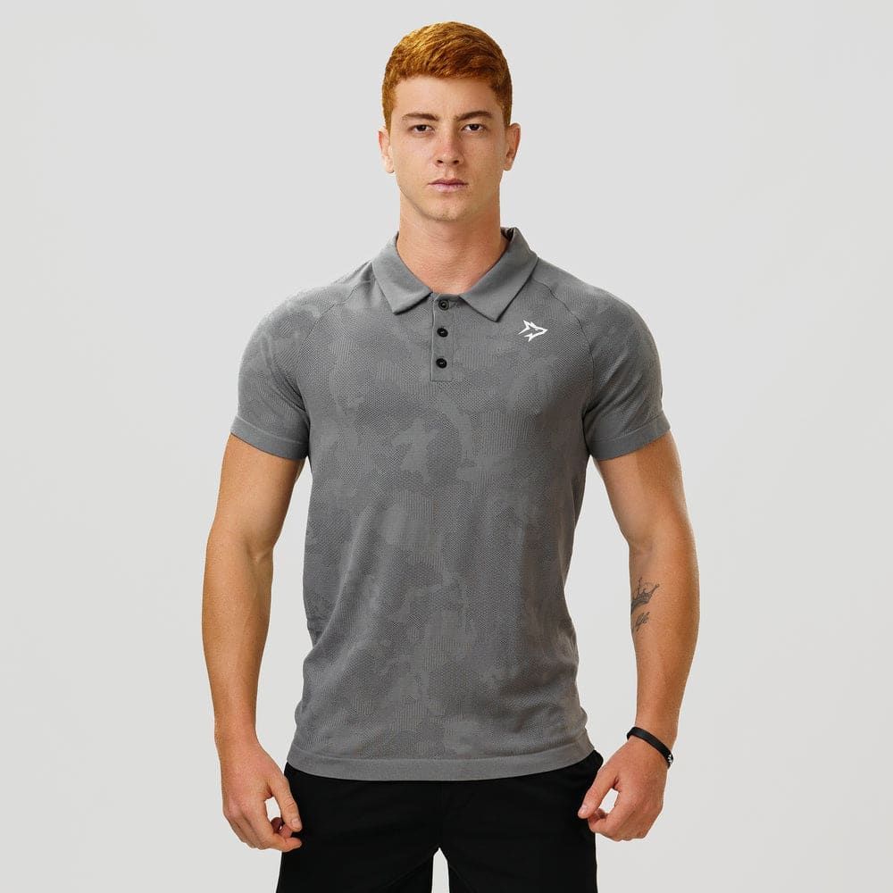 Camisa Polo Apex Dry New Lupus Cinza - Sem Costura — imagem 3