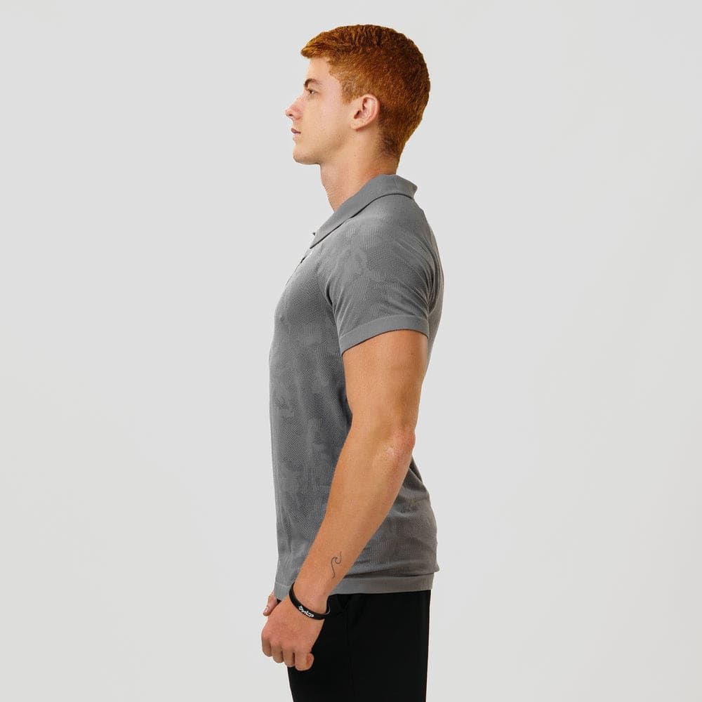 Camisa Polo Apex Dry New Lupus Cinza - Sem Costura — imagem 4