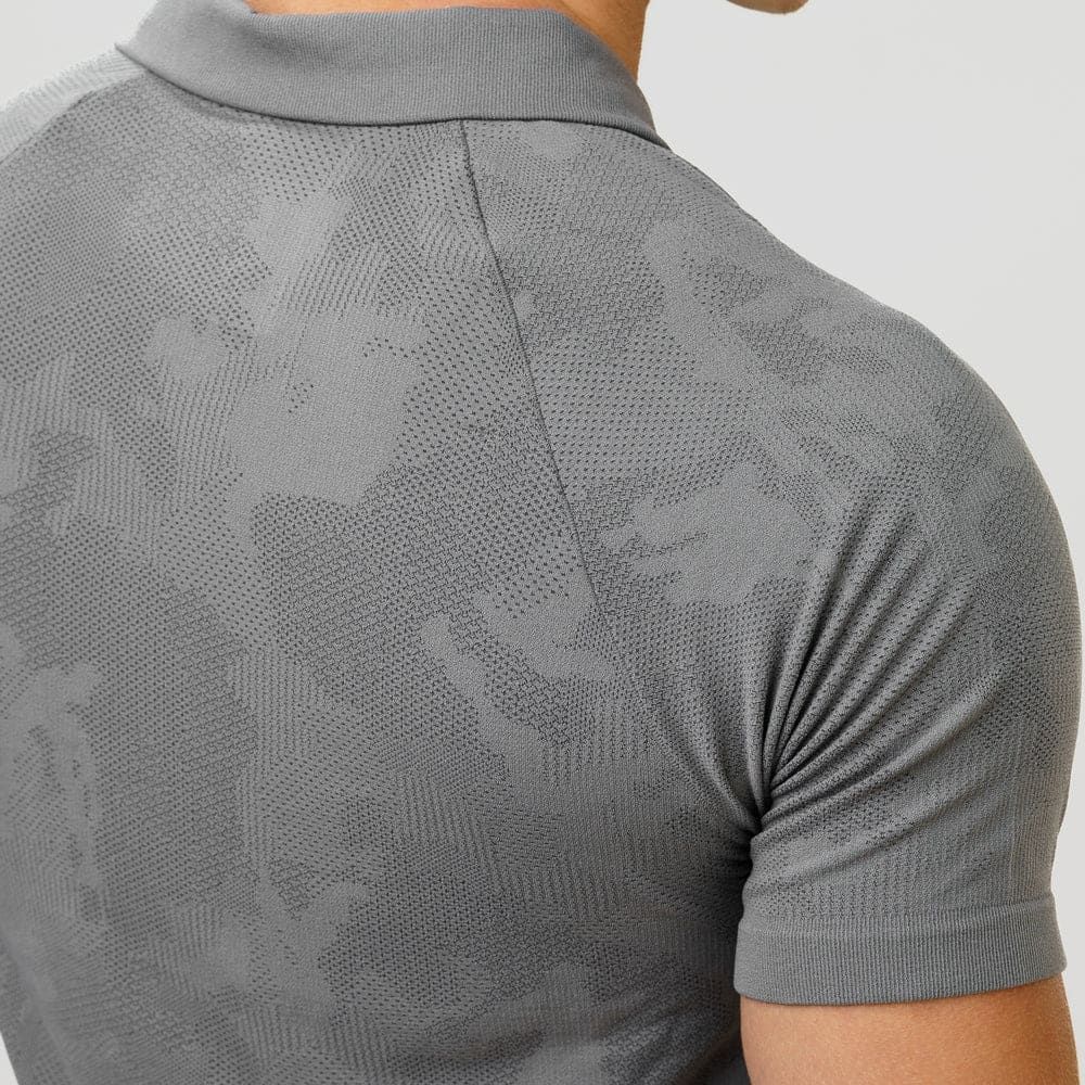 Camisa Polo Apex Dry New Lupus Cinza - Sem Costura — imagem 5