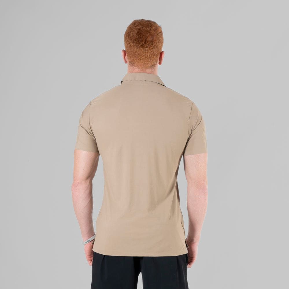Camisa Polo Dry Fit Tenacity Caqui — imagem 3