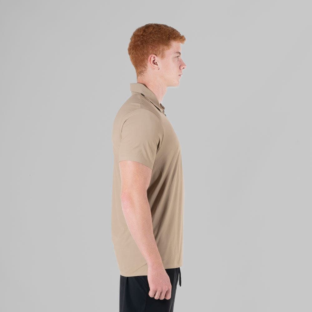 Camisa Polo Dry Fit Tenacity Caqui — imagem 4