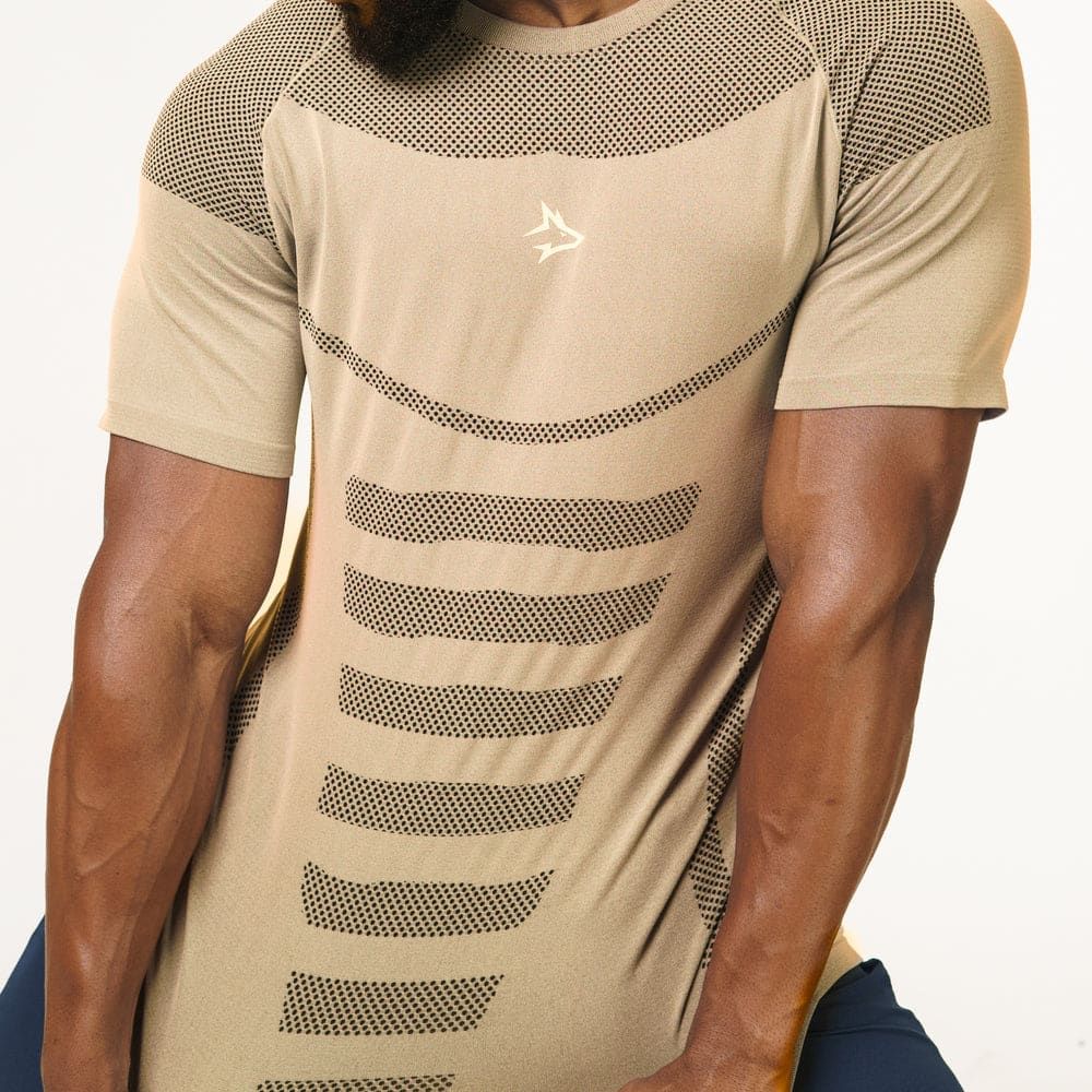Camiseta Apex Dry Core Caqui - Sem Costura — imagem 3