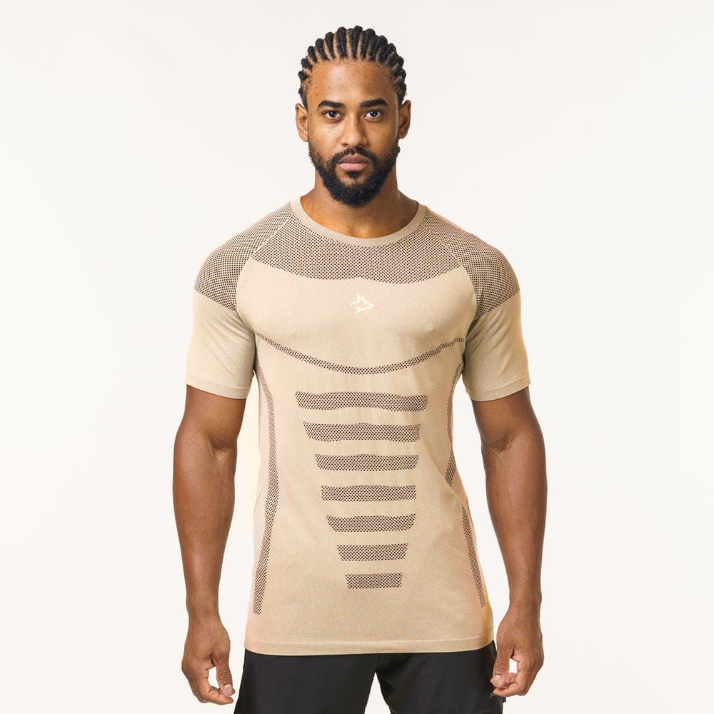 Camiseta Apex Dry Core Caqui - Sem Costura — imagem 4