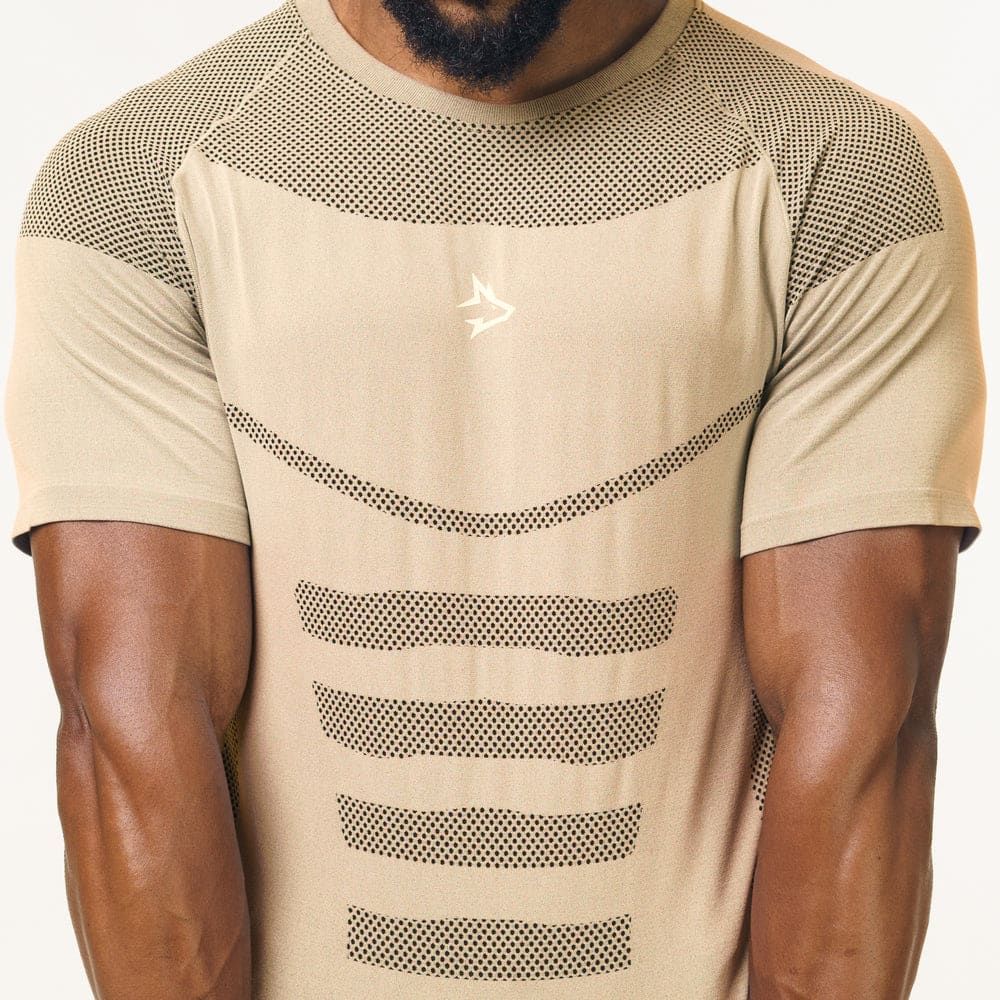 Camiseta Apex Dry Core Caqui - Sem Costura — imagem 5