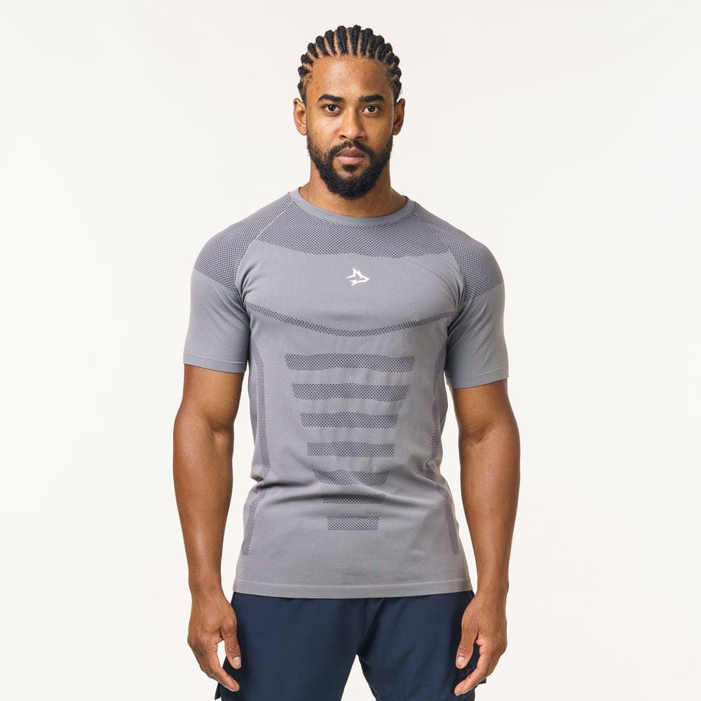 Camiseta Apex Dry Core Cinza - Sem Costura — imagem 3