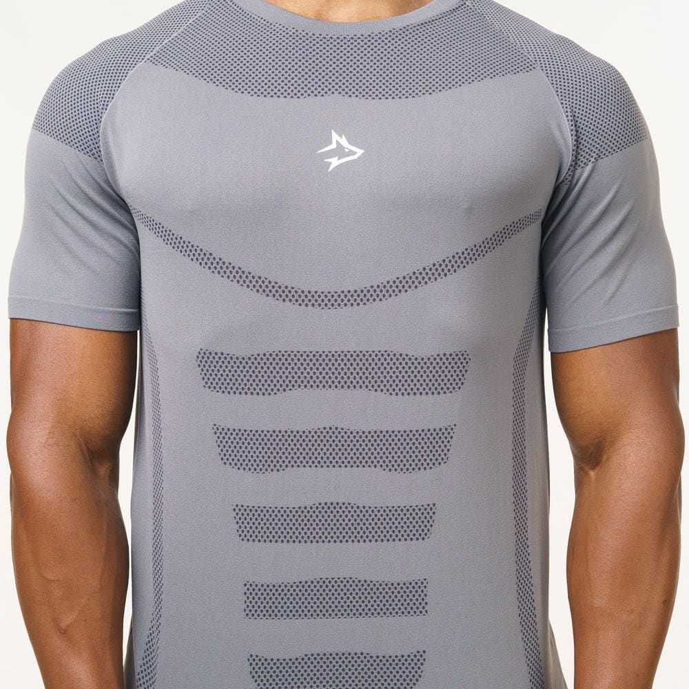 Camiseta Apex Dry Core Cinza - Sem Costura — imagem 4