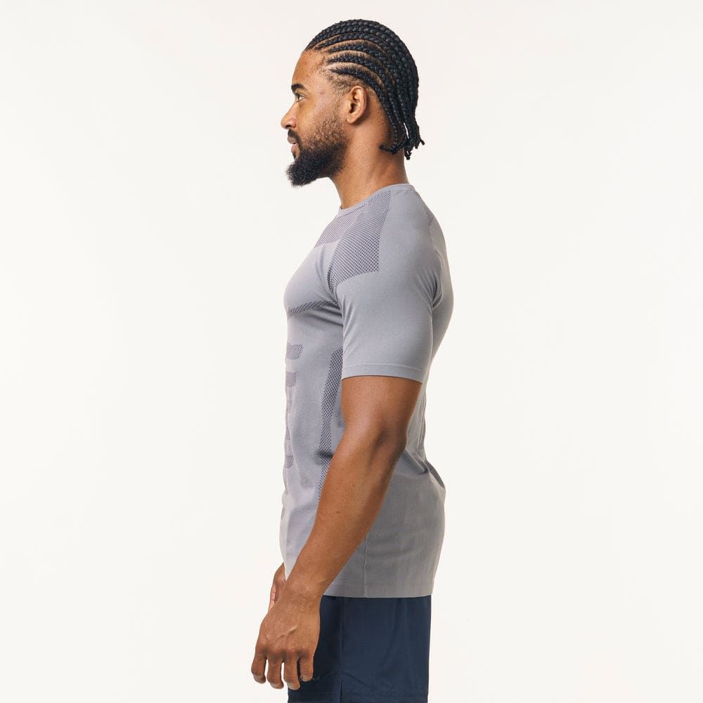 Camiseta Apex Dry Core Cinza - Sem Costura — imagem 5