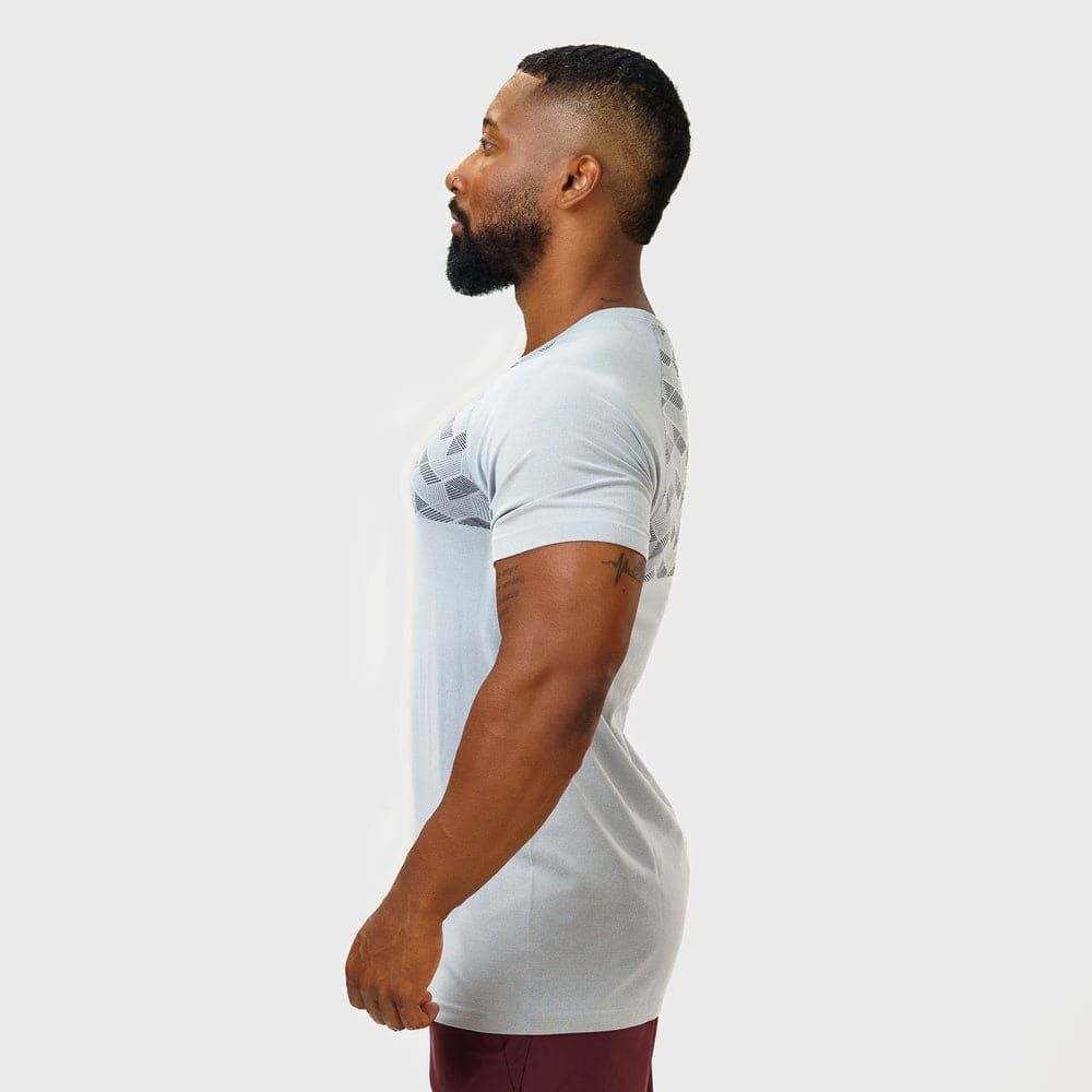 Camiseta Apex Dry Holographic Cinza Gelo - Sem Costura — imagem 4
