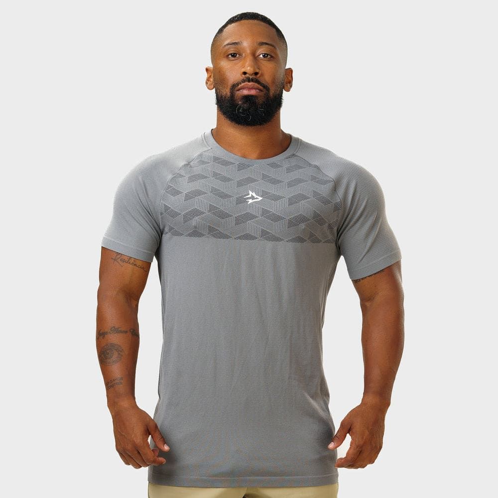 Camiseta Apex Dry Holographic Cinza - Sem Costura — imagem 3