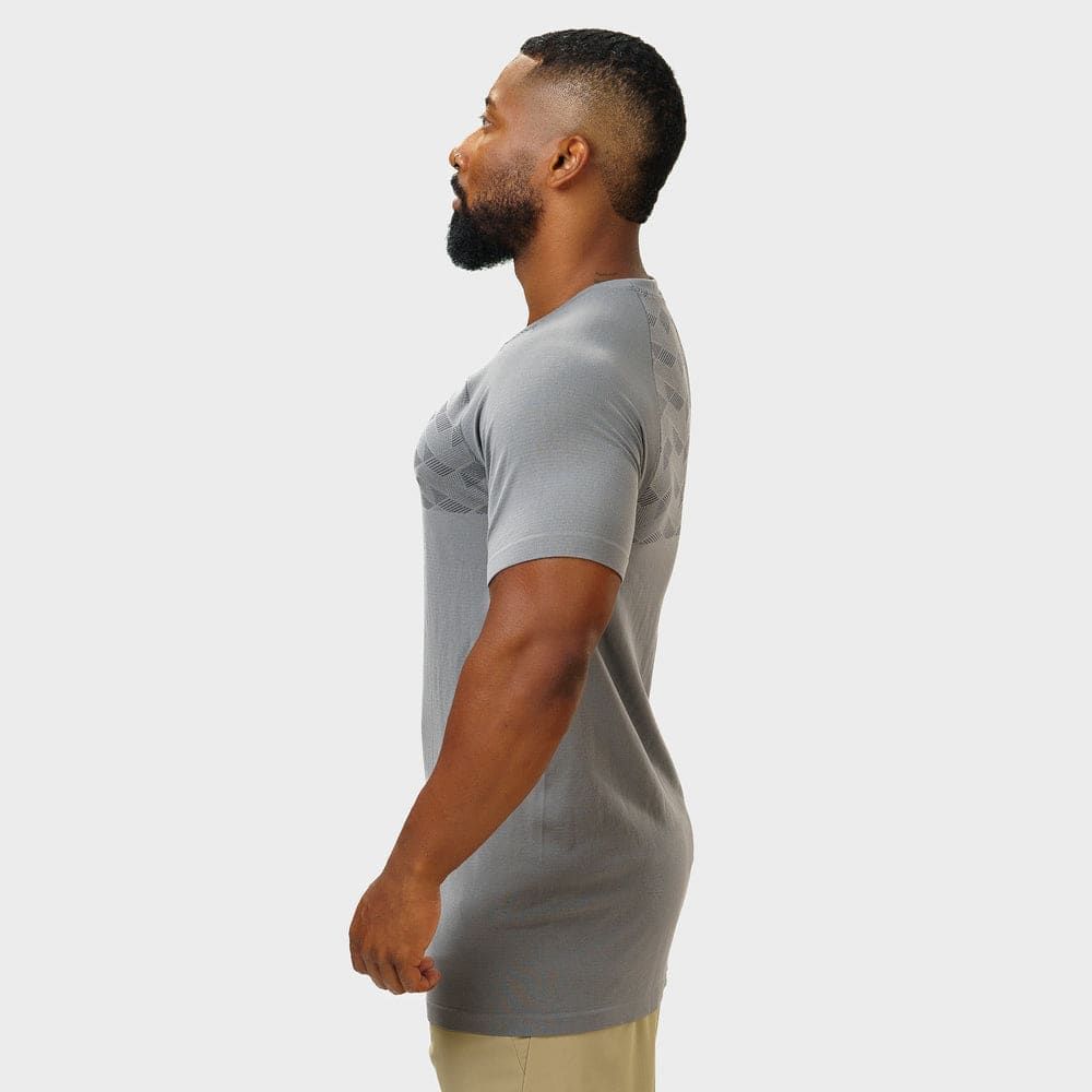 Camiseta Apex Dry Holographic Cinza - Sem Costura — imagem 4