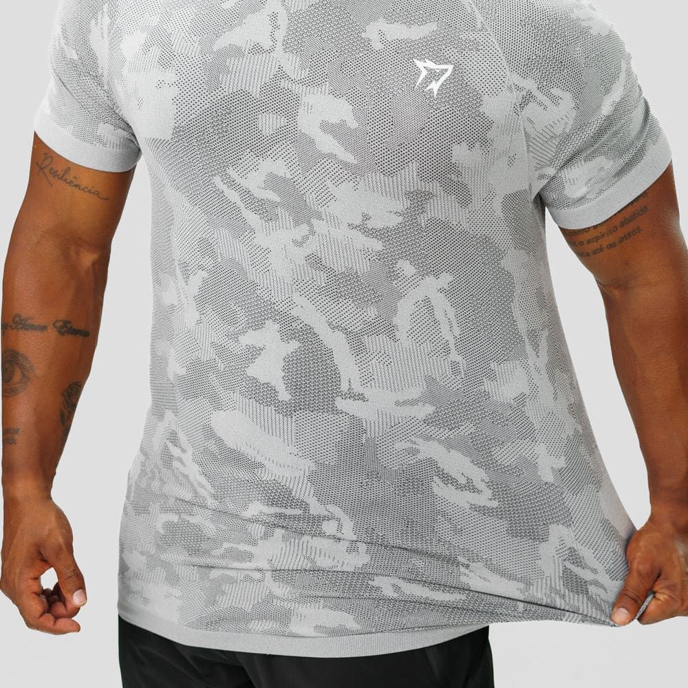 Camiseta Apex Dry New Lupus Cinza Gelo - Sem Costura — imagem 4
