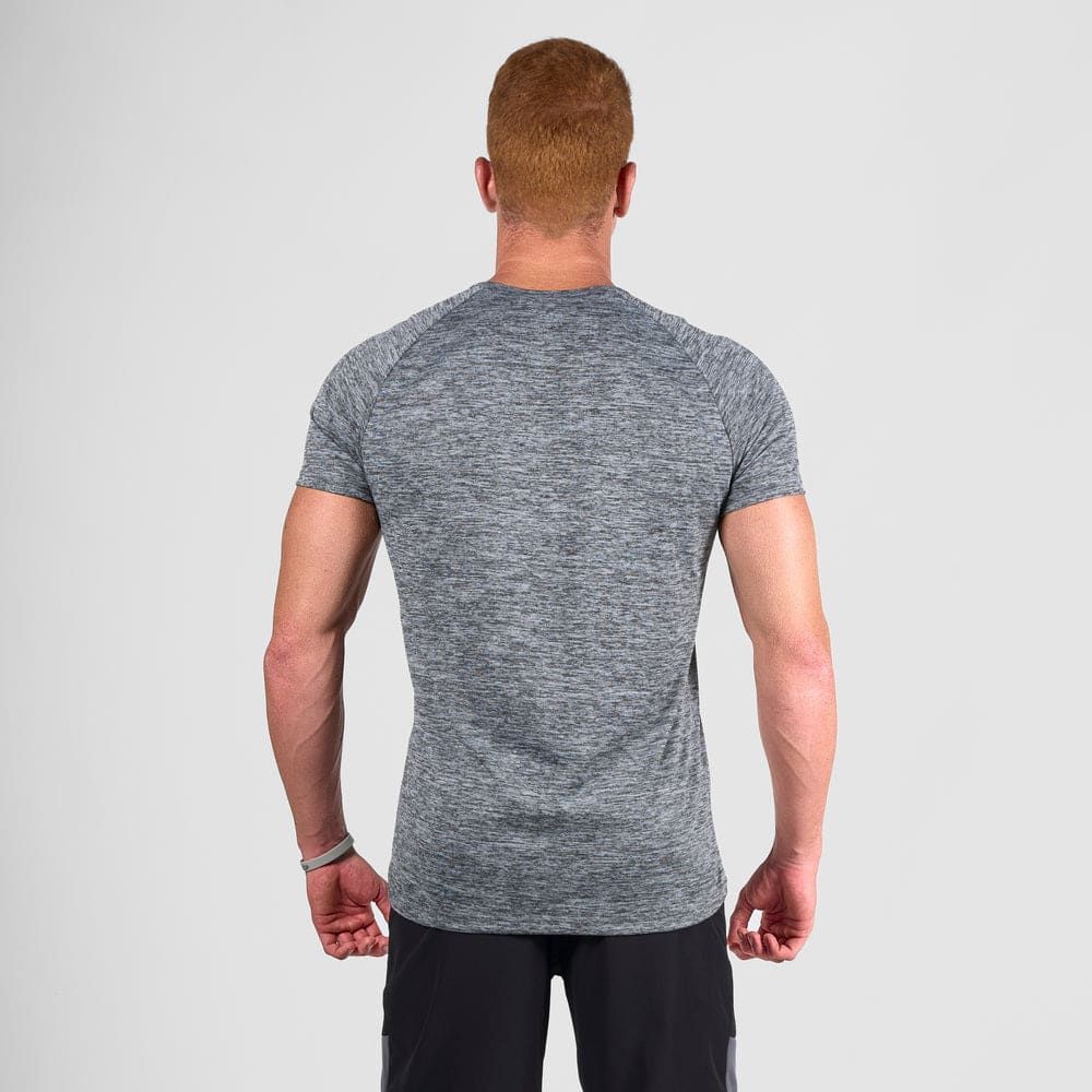 Camiseta Dry Fit Essential Mescla Cinza — imagem 3