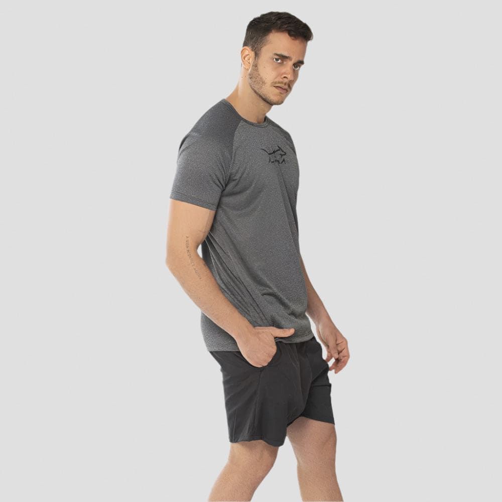 Camiseta Dry Fit Fluid Move Chumbo — imagem 4
