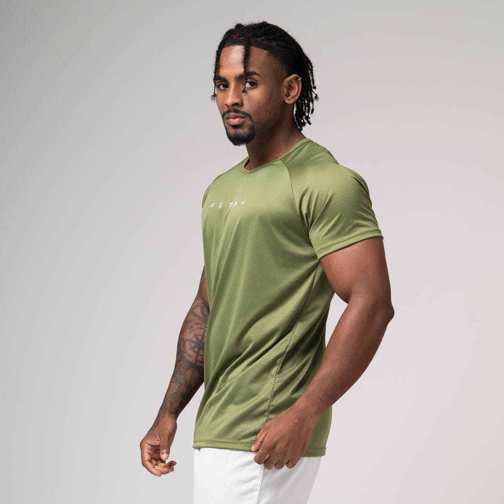 Camiseta Dry Fit Horizon Verde Selva — imagem 3