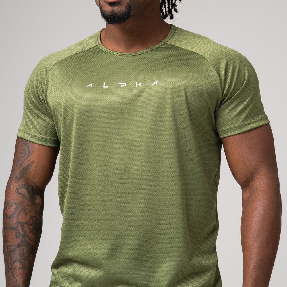 Camiseta Dry Fit Horizon Verde Selva — imagem 4