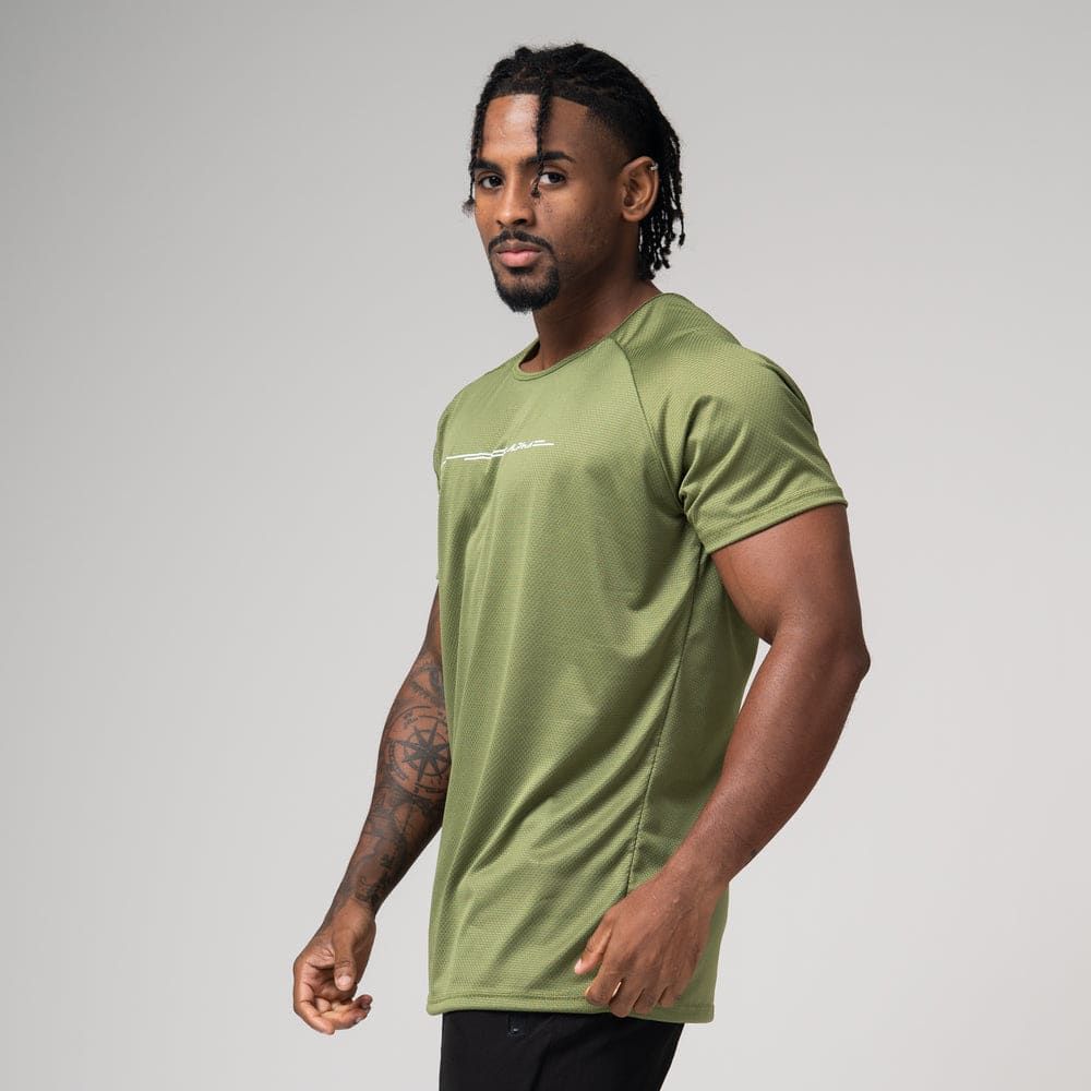 Camiseta Dry Fit Line Move Verde Selva — imagem 3