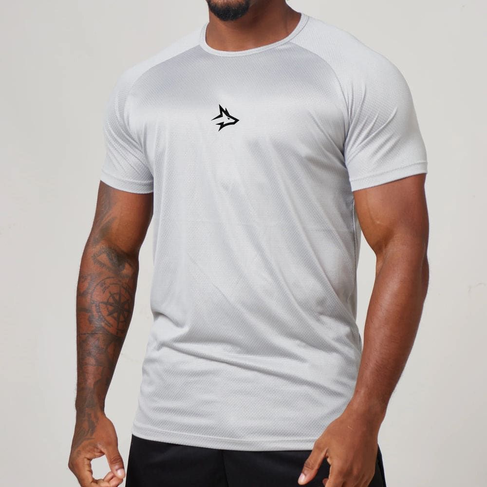 Camiseta Dry Fit Middle Lupus Cinza Prata — imagem 4