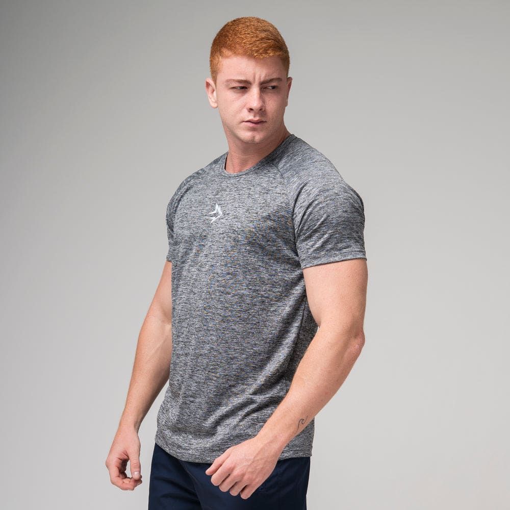 Camiseta Dry Fit Middle Lupus Mescla Cinza — imagem 3