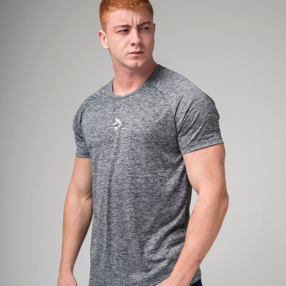 Camiseta Dry Fit Middle Lupus Mescla Cinza — imagem 4