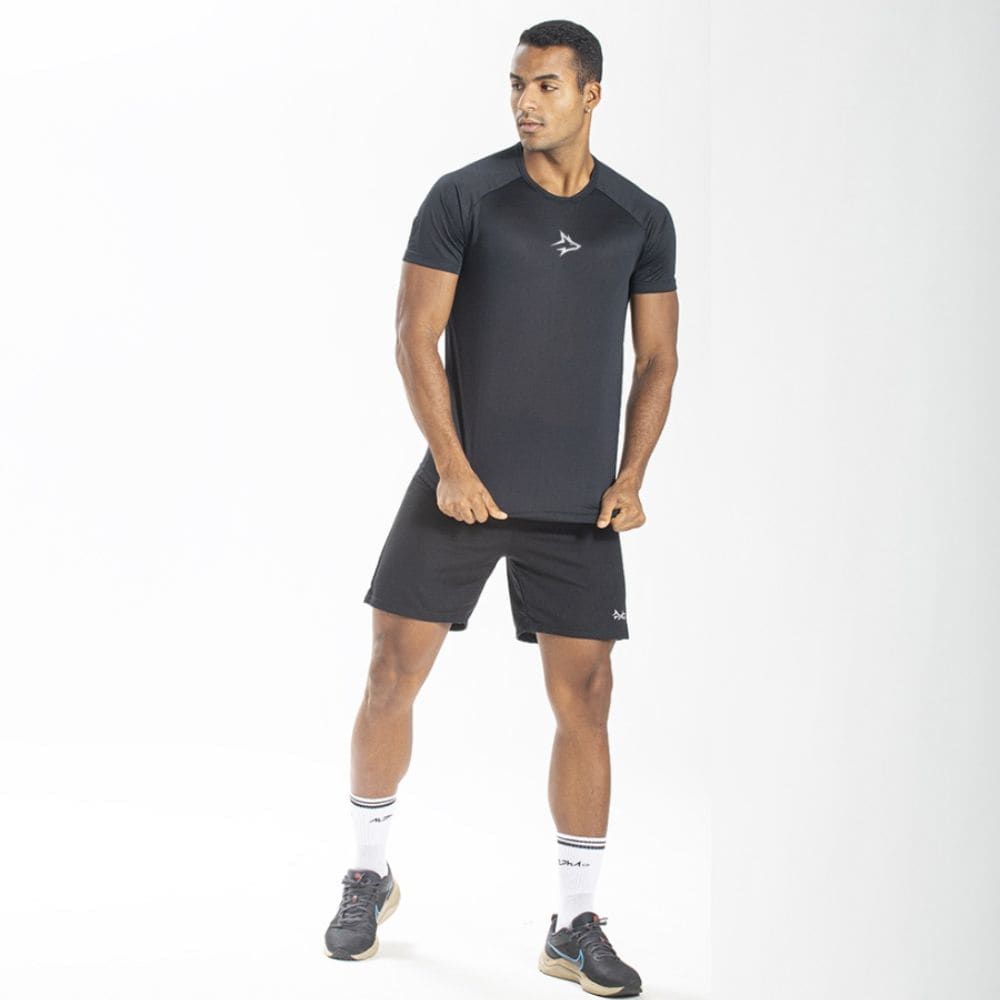 Camiseta Dry Fit Middle Lupus Preto — imagem 4