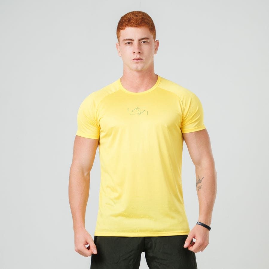 Camiseta Dry Fit Nação Amarelo Bandeira