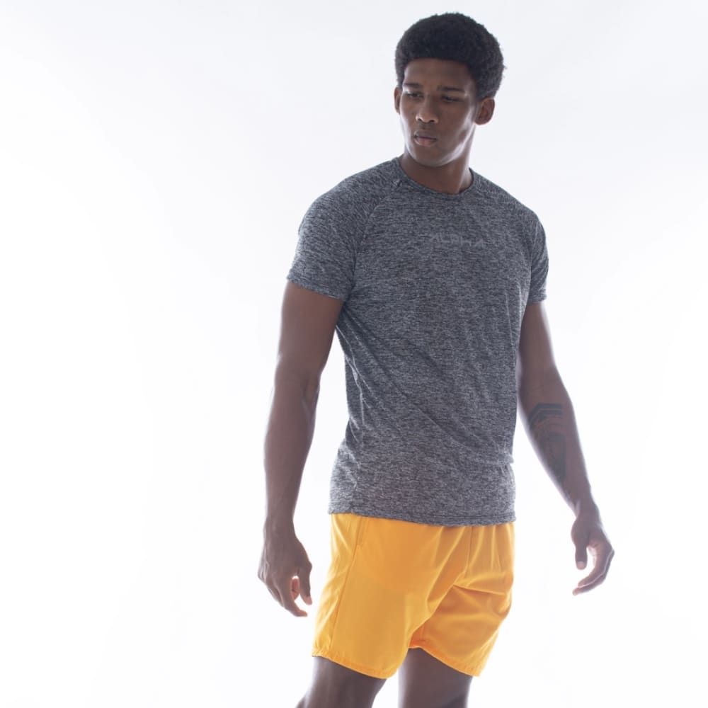 Camiseta Dry Fit New Fluid Mescla Cinza — imagem 5