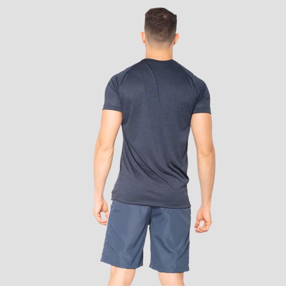 Camiseta Dry Fit  New Fluid Mescla Marinho — imagem 5