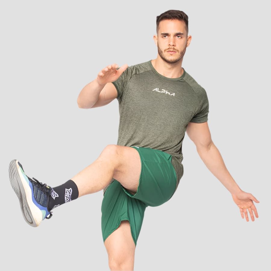 Camiseta Dry Fit New Fluid Mescla Verde