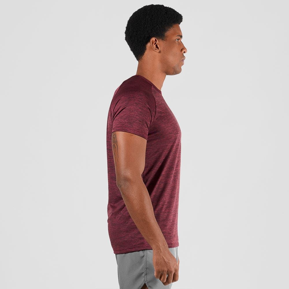 Camiseta Dry Fit  New Fluid Mescla Vinho — imagem 4