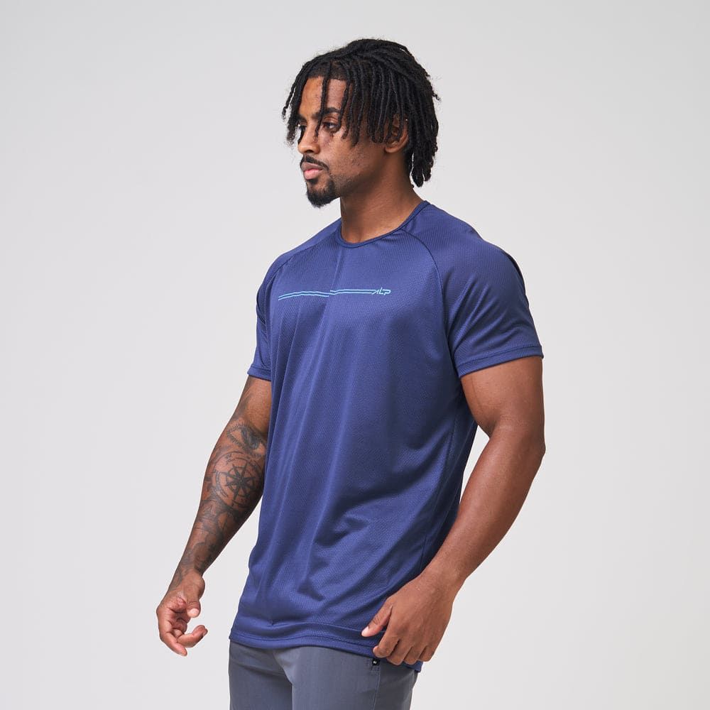Camiseta Dry Fit Parallel Line Marinho Ashir — imagem 3
