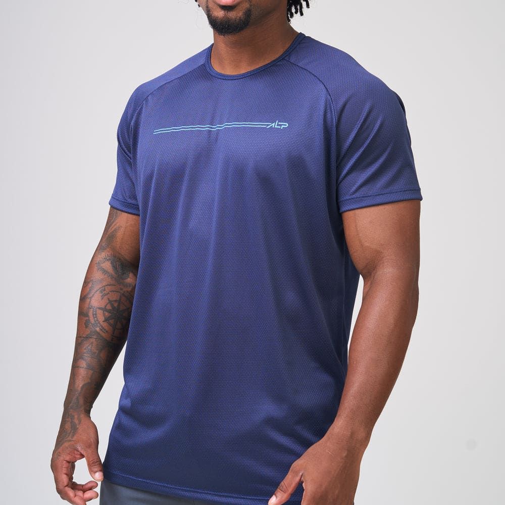 Camiseta Dry Fit Parallel Line Marinho Ashir — imagem 4