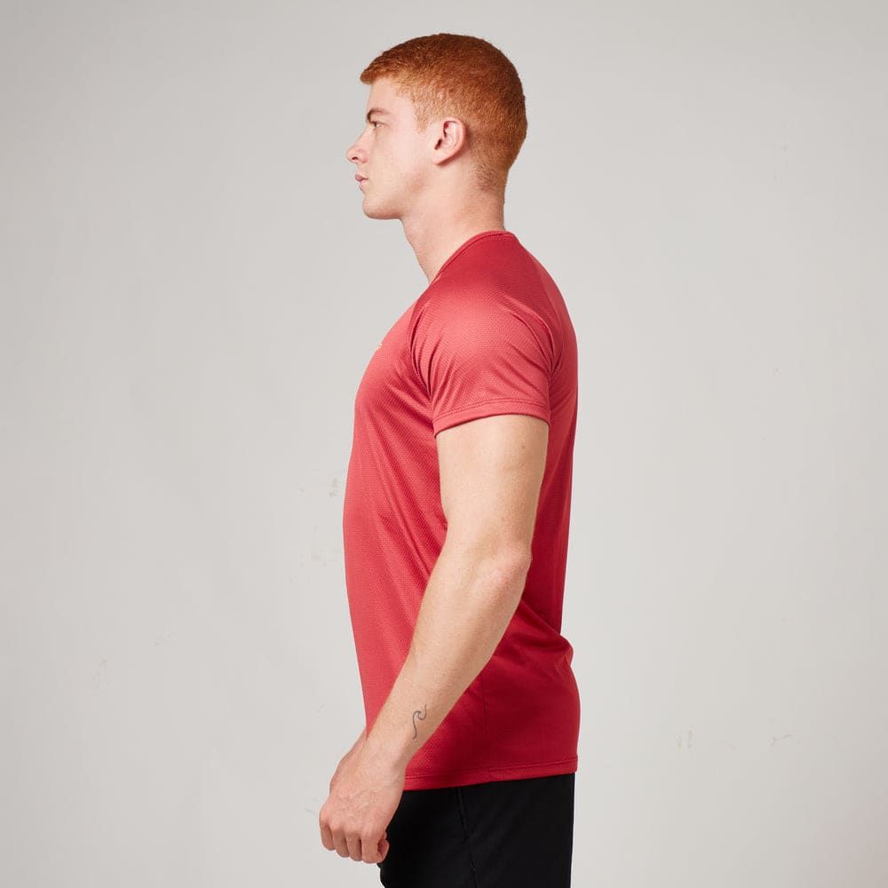 Camiseta Dry Fit Parallel Line Vermelho Mercúrio — imagem 3
