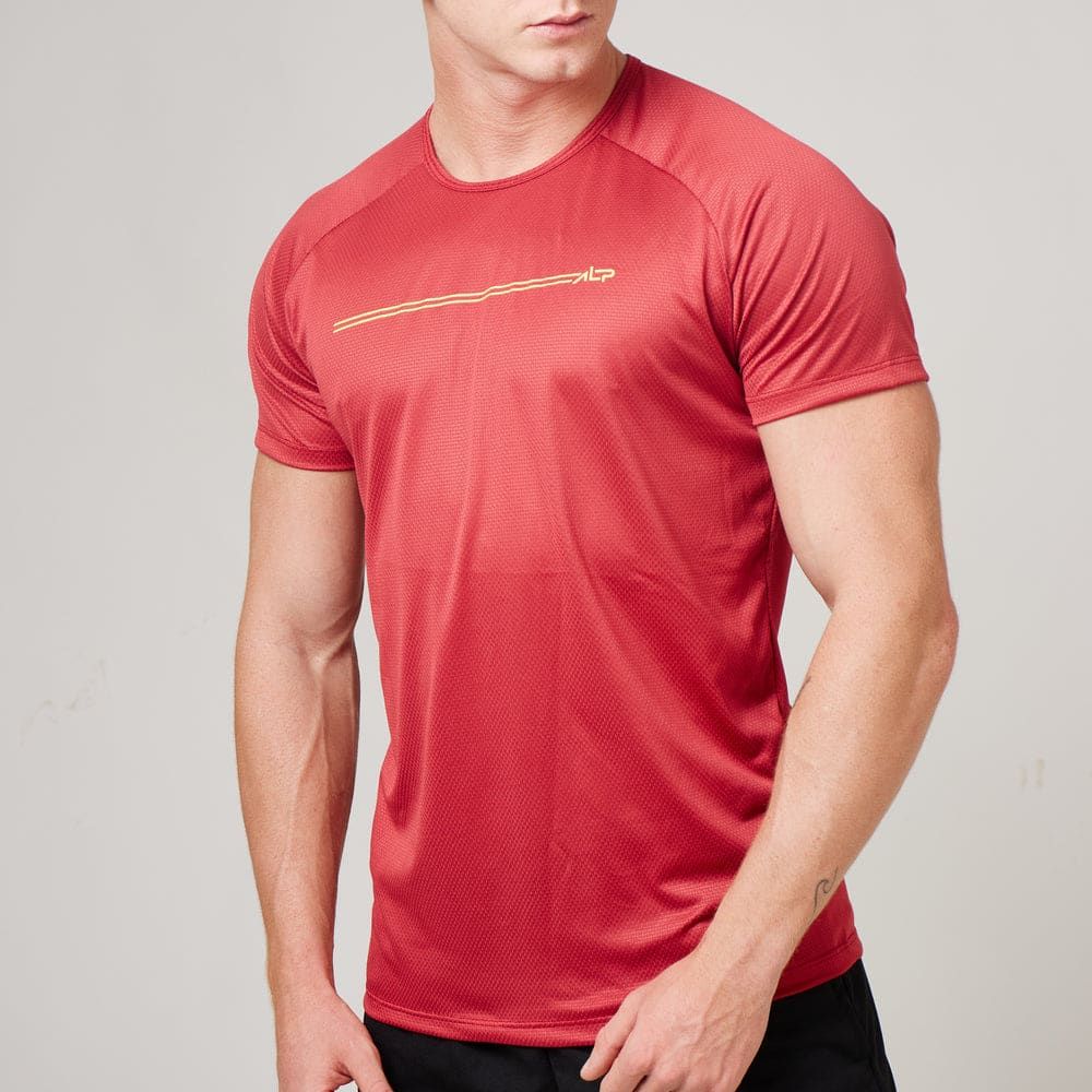 Camiseta Dry Fit Parallel Line Vermelho Mercúrio — imagem 4