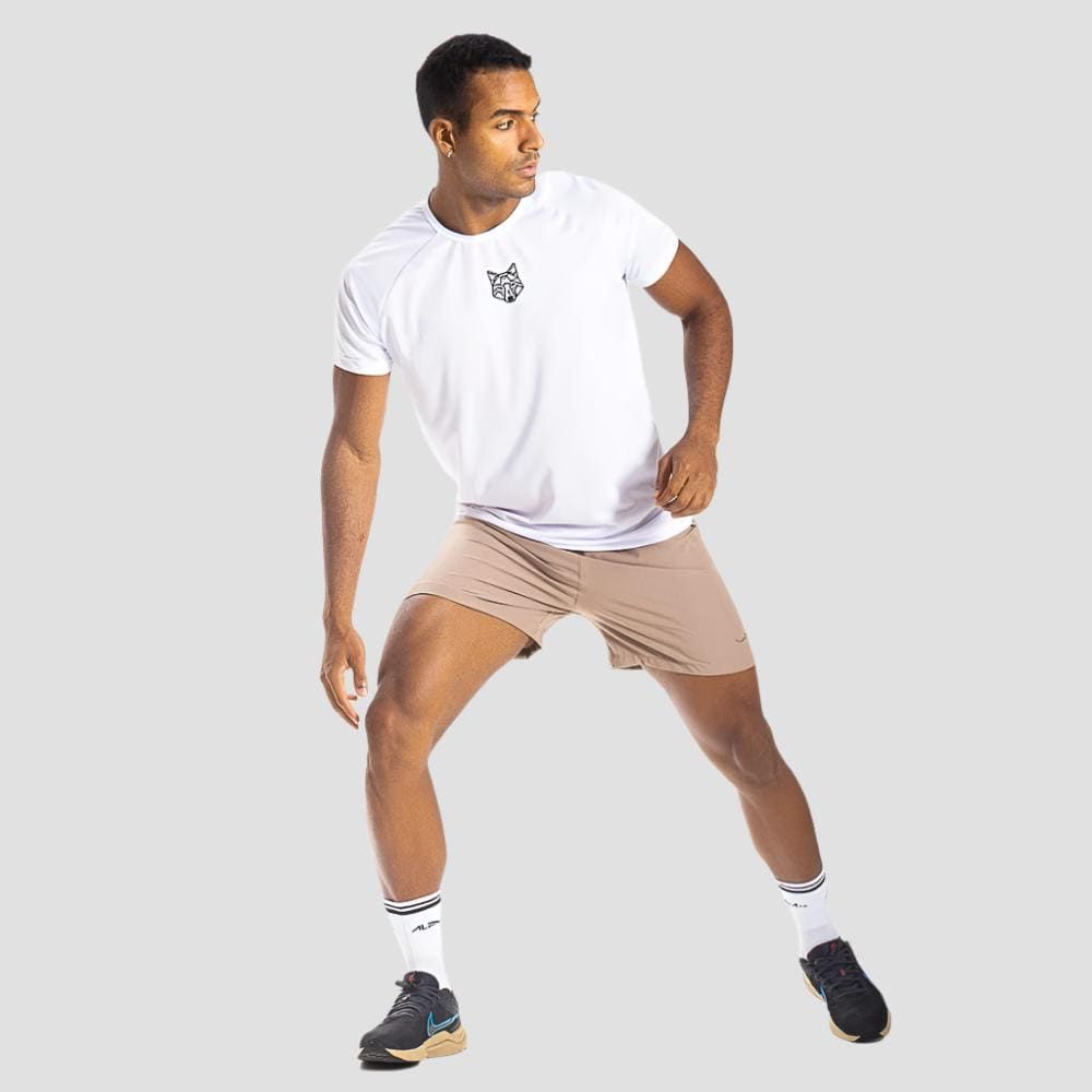 Camiseta Dry Lobo Geometrico Branco — imagem 3