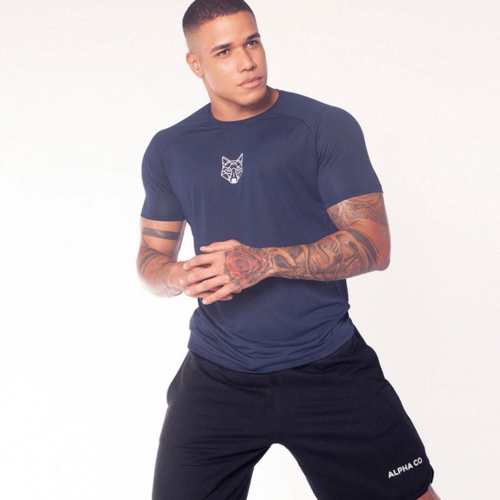 Camiseta Dry Lobo Geometrico Ocean — imagem 3