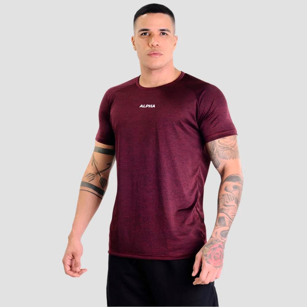 Camiseta Dry Mescla Vinho — imagem 4