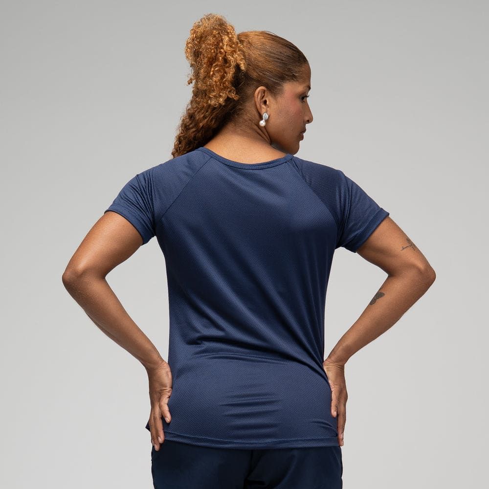 Camiseta Feminina Dry Fit Light Lupus Marinho — imagem 5