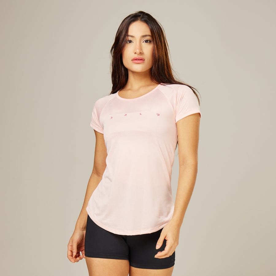 Camiseta Feminina Dry Fit Light Lupus Rosa Claro