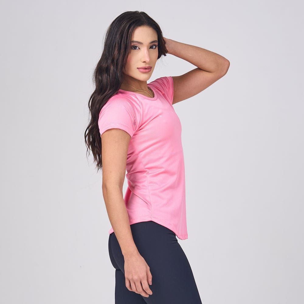 Camiseta Feminina Dry Fit Light Lupus Rosa Flamingo — imagem 5