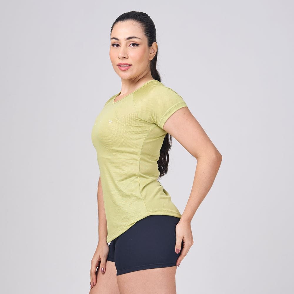 Camiseta Feminina Dry Fit Light Lupus Verde Folha — imagem 3