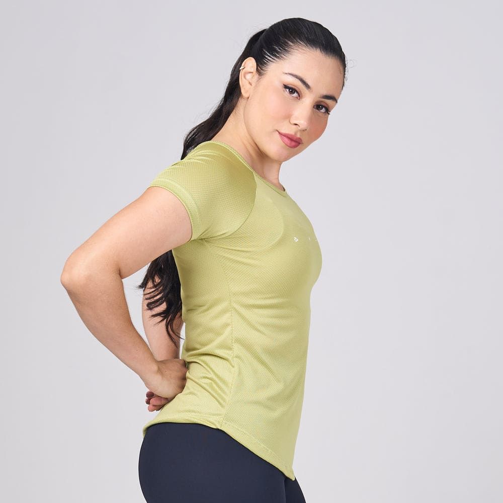 Camiseta Feminina Dry Fit Light Lupus Verde Folha — imagem 5