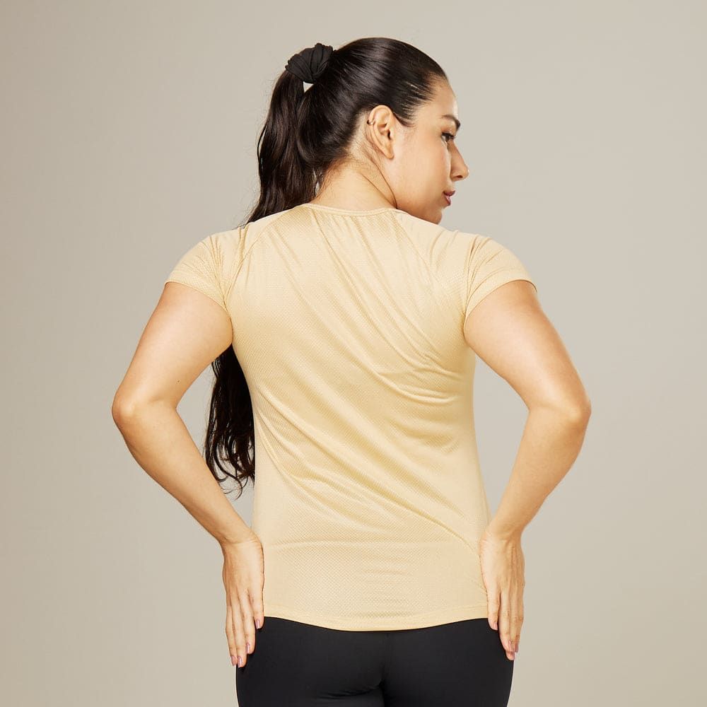 Camiseta Feminina Dry Fit Middle Lupus Areia — imagem 5