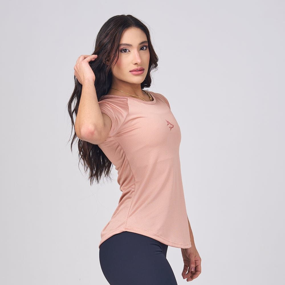 Camiseta Feminina Dry Fit Middle Lupus Marrom Cappuccino — imagem 3