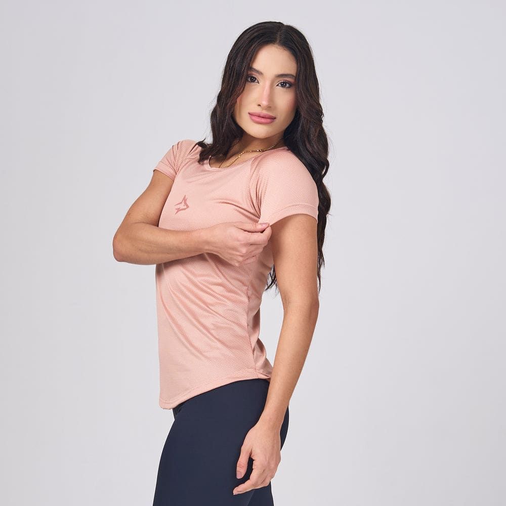 Camiseta Feminina Dry Fit Middle Lupus Marrom Cappuccino — imagem 5