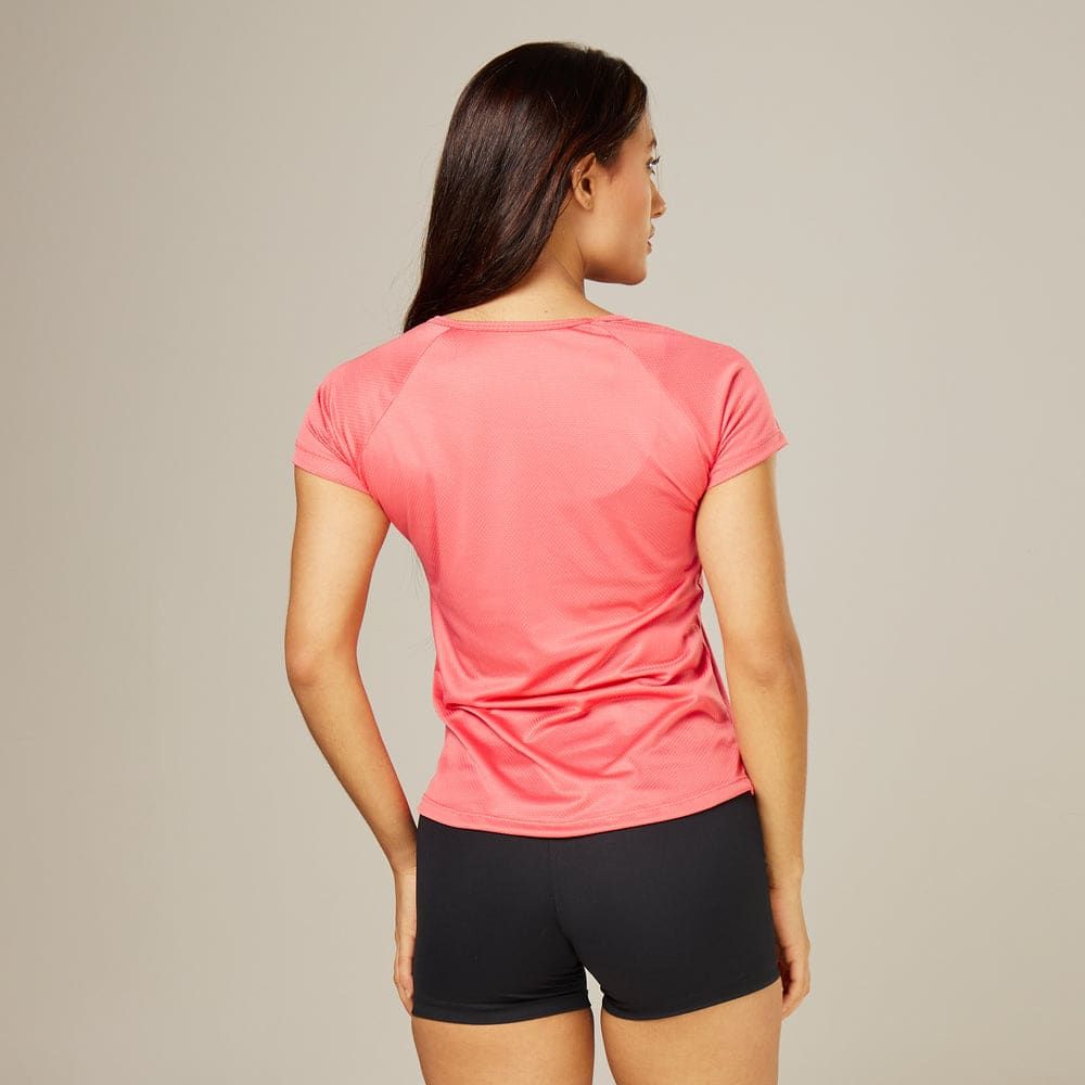 Camiseta Feminina Dry Fit Middle Lupus Rosa Paraiso — imagem 5