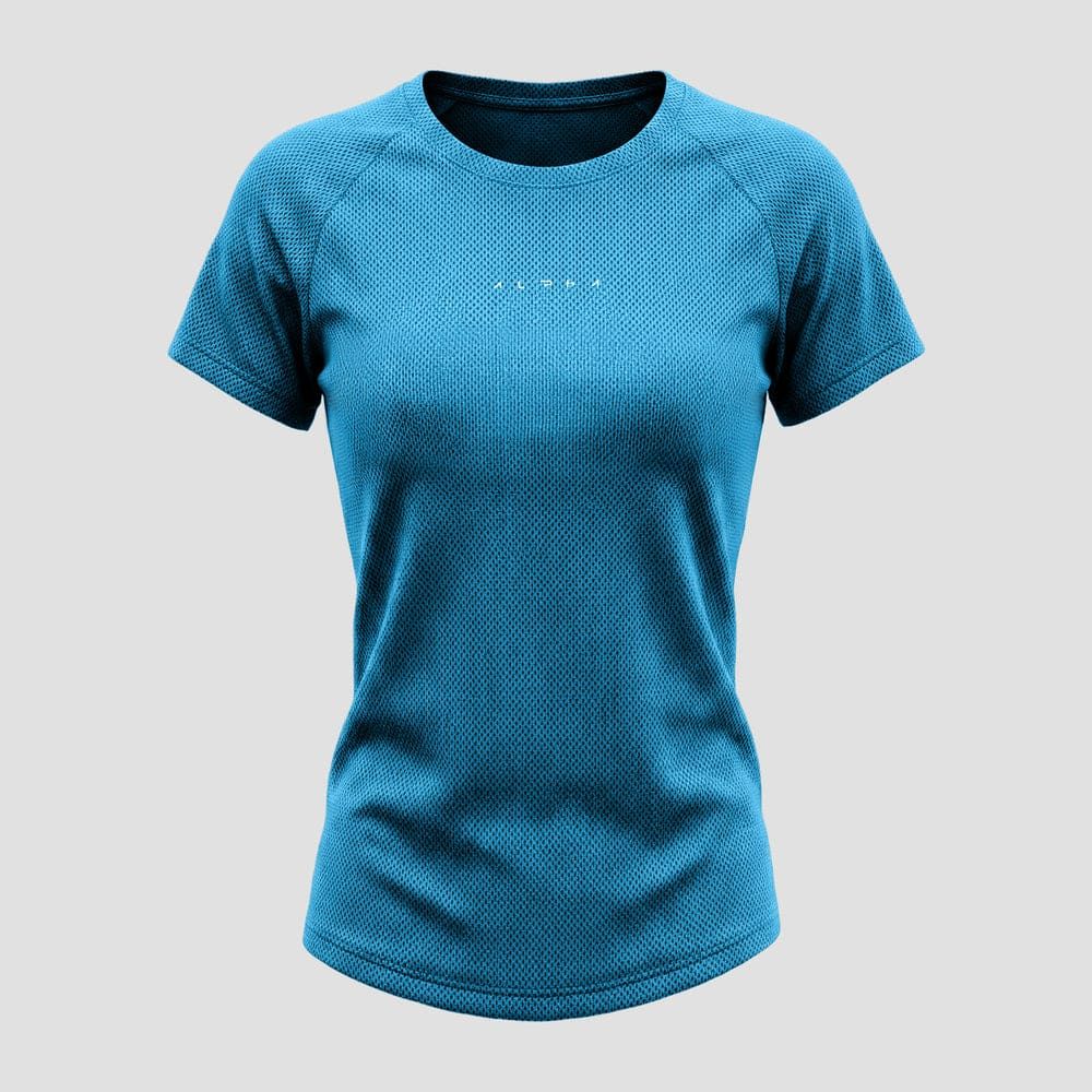 Camiseta Feminina Dry Fit New Horizon Azul Safira — imagem 5